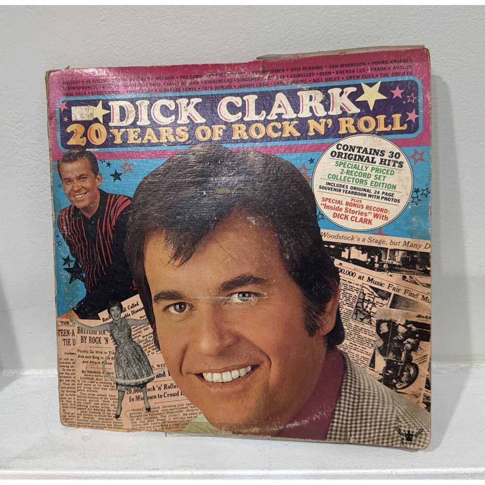 Dick Clark: 20 Years of Rock N' Roll - 2 Record Set Collectors Edition LP‎ Vinyl
